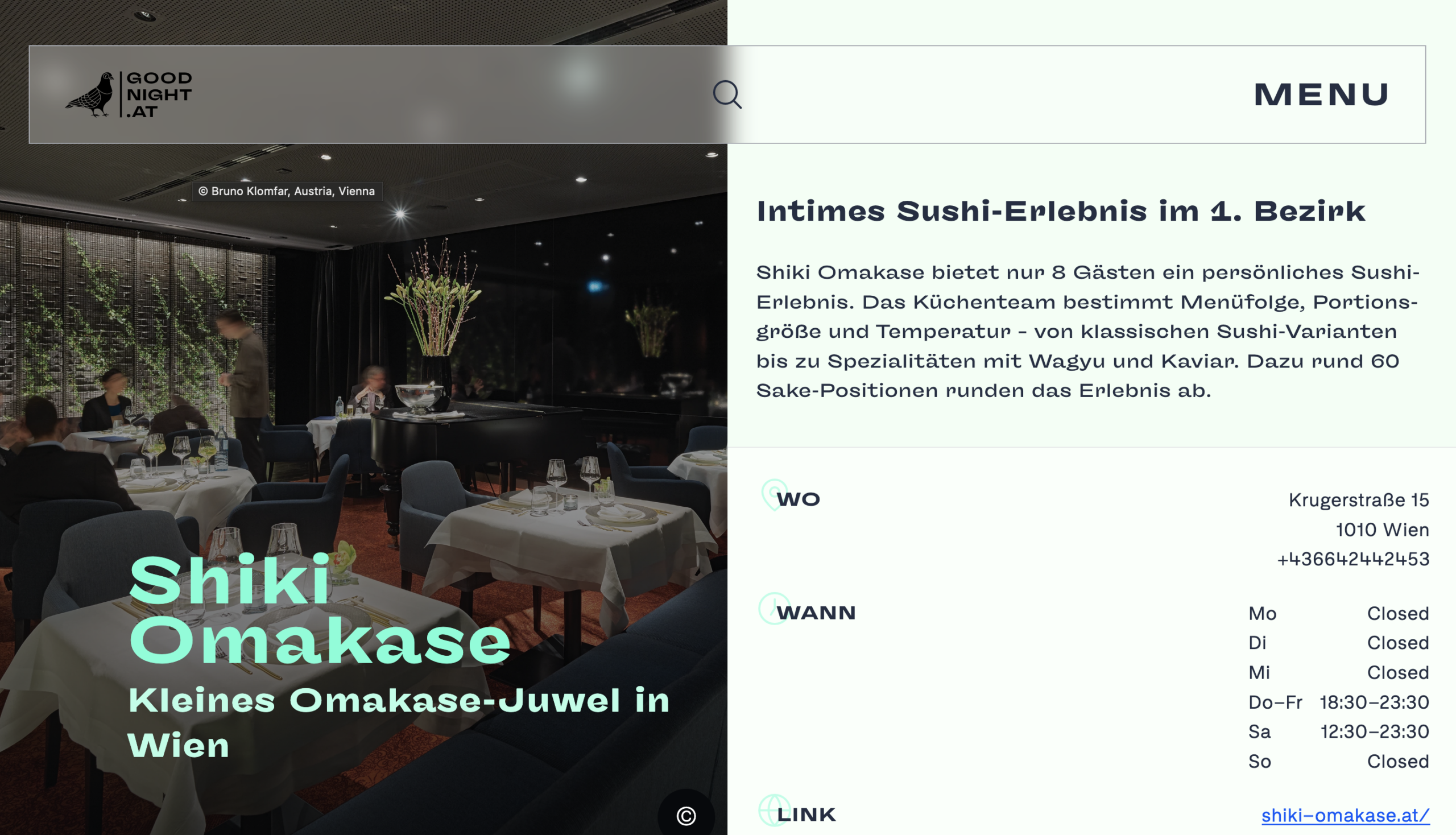 SHIKI Omakase Wien – Exklusives japanisches Fine Dining Erlebnis