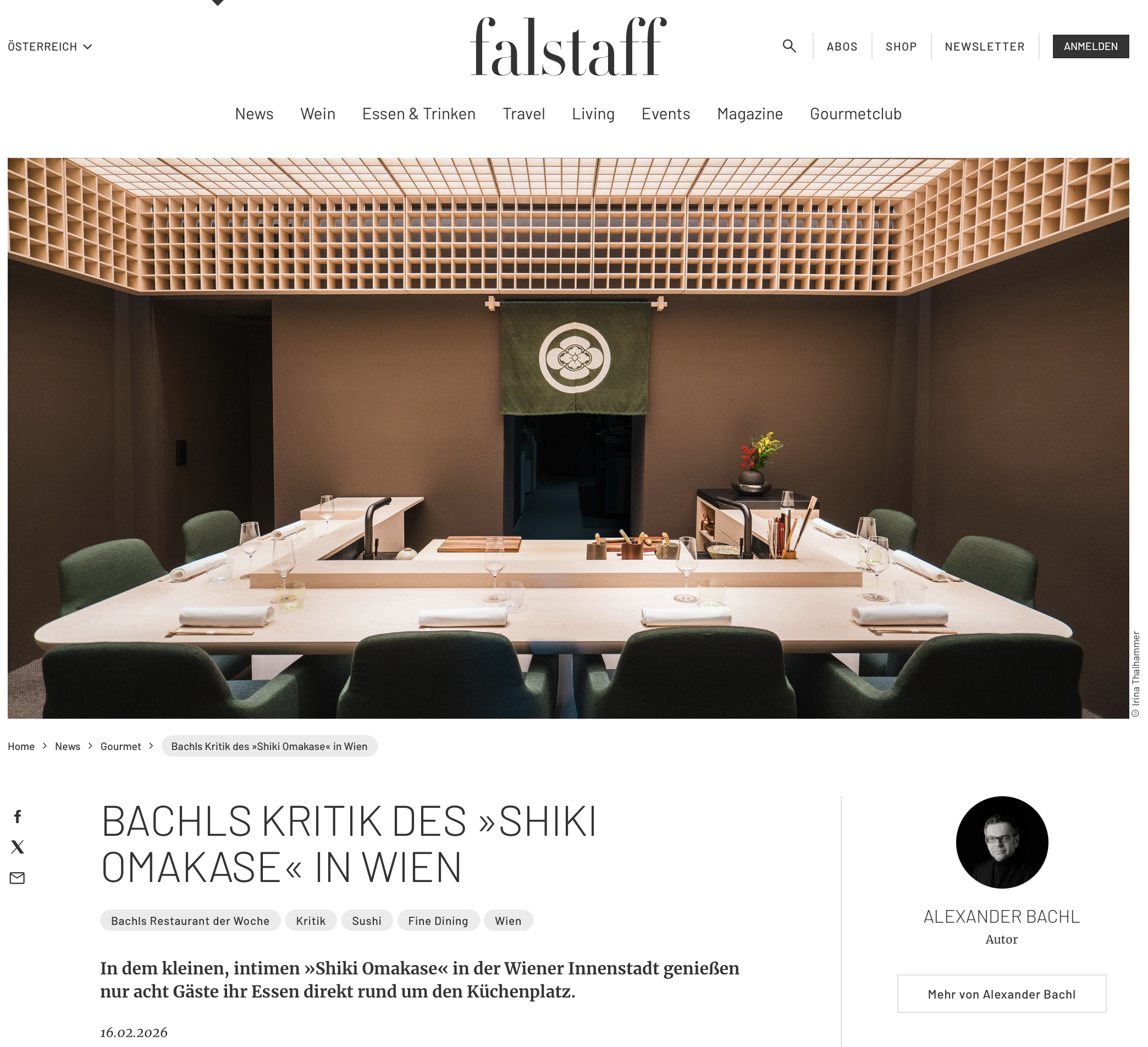 SHIKI Omakase Wien – Exklusives japanisches Fine Dining Erlebnis