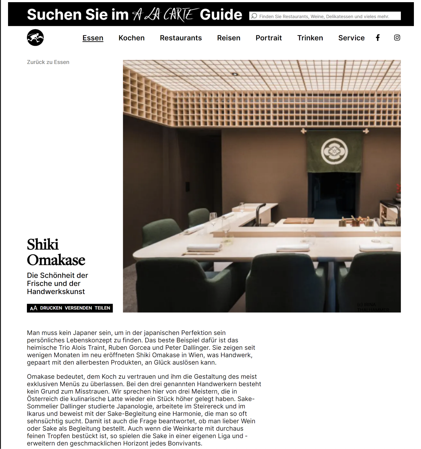 SHIKI Omakase Wien – Exklusives japanisches Fine Dining Erlebnis