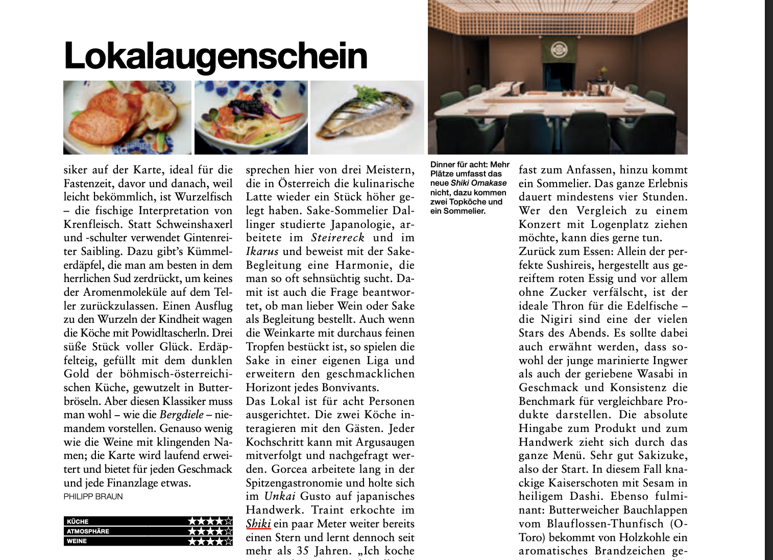 SHIKI Omakase Wien – Exklusives japanisches Fine Dining Erlebnis