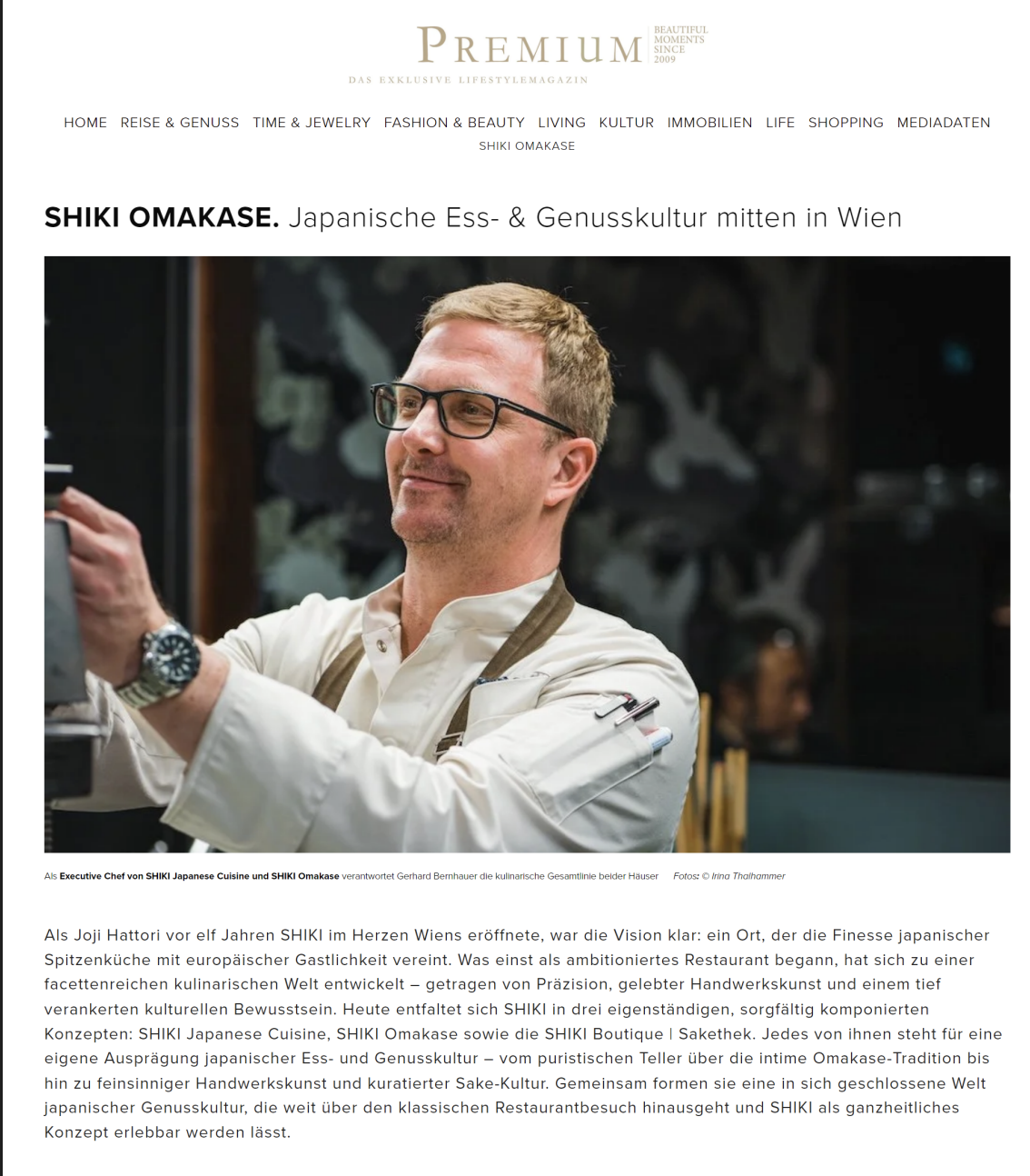 SHIKI Omakase Wien – Exklusives japanisches Fine Dining Erlebnis